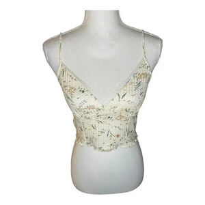 Cider Size Small Floral Lace Cami Tank‎ Top
